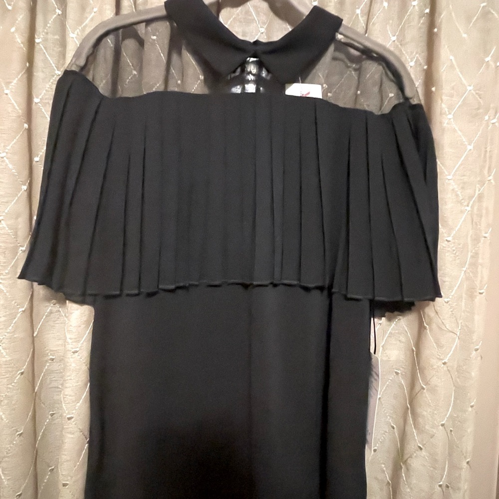 Black Top with sheer shoulders